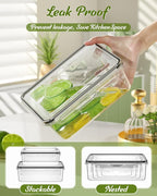 50 Piece Food Storage Containers with Lids(25 Containers & 25 Lids), BPA-Free Plastic Food Containers for Kitchen Storage and Organization, Leak Proof Meal Prep Container, Includes Labels & Pen