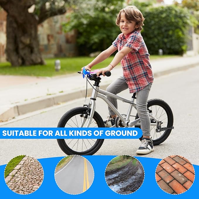 SDTC Tech Kids Bike Kickstand for 16 Inch Wheel Kid's Bicycle Rear Mount Single Side Support Stand Universal 16" Wheel Kick Stand Premium Steel Bikes Support Racks with Non Slip Pad
