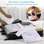3 Pack 3 Size Durable Honeycomb Mesh Laundry Bags Set for Delicates with AUTO-Lock Zipper, Lingerie Bags for Washing Delicates, Laundry Bags Mesh Wash Bags, Delicates Laundry Bag