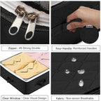 4 Pack Under bed Storage Containers, 90L Large Capacity Bedroom Closet Organizers and Storage Bins Foldable Underbed Storage Bags for Clothes, Blanket, Towels, Comforter, Sweaters, Linen Sheet - Black