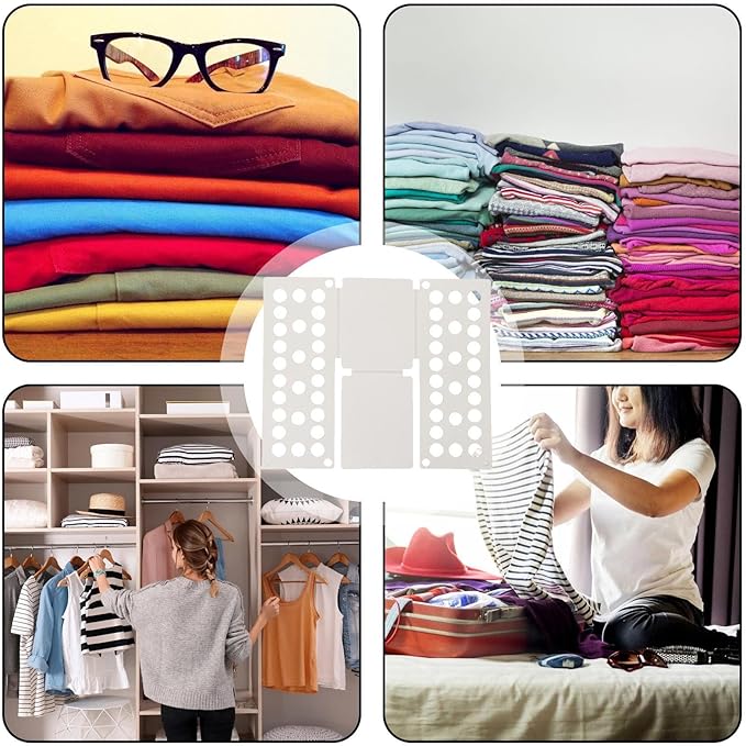 Shirt Folder Board, Laundry Sorter Helper Liner, Clothes Folder Folding Board, Laundry Organizer for Home Dorm Travel Adults Clothing