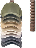 Mkono Hat Organizer for Baseball Caps, Hat Rack for Wall Hold Up to 10 Hats, Hat Holder On Wall Ball caps Storage Organizer Display for Door, Closet, Entryroom, Laundry Cap Organization