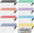 Jetec 32 Pcs Mesh Zipper Bags Toy Storage Bikini Organizer Bag Bolsas Para Guardar Trajes De Bano Waterproof Zipper Reusable Pouch Puzzle Multipurpose for Storage Office(Sweet Color,9.5 x 4.5 Inch)