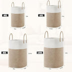 Laundry Basket,Woven Cotton Rope Laundry Hamper,Versatile Storage for Dirty Clothes,Baby Toys,and Blankets in Bathroom, Nursery,and Living Room (Brown, 100L)