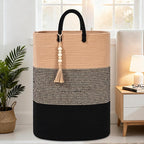 Woven Laundry Basket for Clothes, 100 L Large Rectangle Laundry Hampers, Nursery Storage Basket for Toys, Tall Dirty Clothes Hamper for Bedroom Aesthetic, Bathroom, Laundry Room