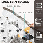Vacuum Storage Bags, Compression Packing Space Saver Seal Bags for Clothing Bedding Comforters Blankets Pillows, 28 Combo
