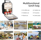 Lunch box Lunch bag for men women Insulated Lunchbox Lunch bags for Work Picnic Travel (Thicken green)