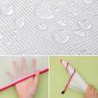 EOOUT 8pcs Mesh Zipper Pouch - 8 Sizes Waterproof Zipper Bags, 8 Colors Waterproof Plastic for Travel Storage, Office Appliances