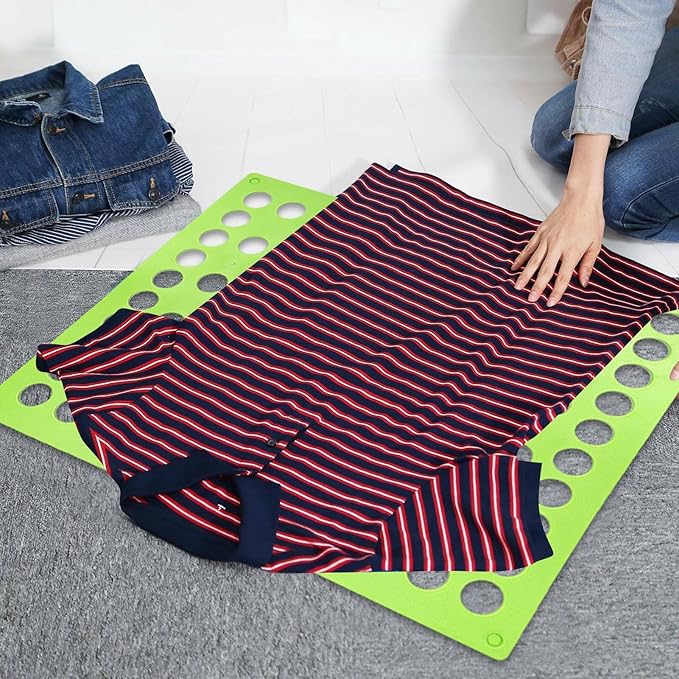 T Shirt Folder Clothes Folding Board, CollapsiblePlastic Laundry Aid, Adjustable SpeedFlip Organizer, Household Liner SorterOrganiser, for Clothing Easy Fast Home Travel Dorm Organization