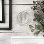 Plymor White Vinyl Finish Wall Mountable Plate Hanger, 2.25" H x 1.25" W x 0.375" D (for Plates 2" - 3"), Pack of 2