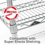Metro 54UP Metro Site Select Chrome Plated Steel Mobile Post, 1" Diameter x 54-9/16" Height (Pack of 4)