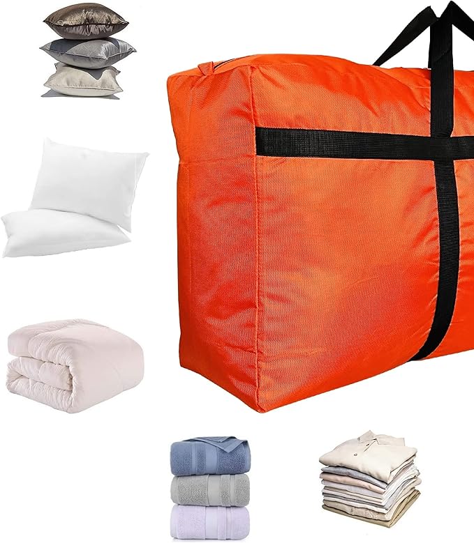 Extra Large Storage Duffle Bag for Travel, Black Oversized Giant Big Traveling Duffle Bag