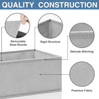 Criusia Drawer Organizer Clothes 12 Pack, Dresser Organizer for Nursery Bedroom Closet Organization and Storage - Baby Clothes Organizer Bins - Drawer Divider for Sock Underwear Bra Ties (Grey)