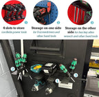 ULIBERMAGNET Power Tool Organizer, Utility Storage Rack Shelf with Screwdriver Holder,Heavy Duty Cordless Drill Holder,Removable Tool Rack Suitable for Garage, Workshop and Warehouse
