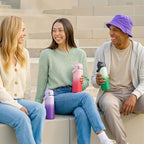 18oz Insulated Stainless Steel Water Bottle, Wide Mouth Double Wall Vacuum, Silicone Straw, Sweat & Leak Proof, BPA Free Insulated Water Flask for Travel, Green Gradient
