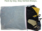 Mesh Laundry Bags for Delicates – 3 Pack (12”×16”) with Color-Coded Zippers, Protects Clothes from Damage, Breathable Honeycomb Mesh, Washer & Dryer Safe bags - Ideal for Bras, Lingerie & Socks