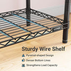 VIPEK V5 Portable Closet Wardrobe Heavy Duty Clothes Rack, Freestanding Clothing Rack with 4 Hang Rods & 8 Shelves, Adjustable Closet Racks, 68.9" L x 15.7" W x 76.4" H, Max Load 890LBS, Black
