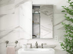 Kohler CB-CLC2526FS Bathroom Medicine Cabinet with Mirror, Beveled Mirror Doors, Adjustable Shelves, Rectangular Beveled Edge, 25 in. W x 26 in. H