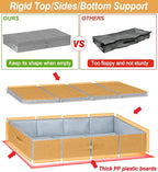 punemi Extra Large Under Bed Storage 65L, 42*16.5*5.8 in Tall underbed storage containers with Lids, Sturdy Closet Organizers and Storage Bins Bags for Blankets Comforter Sweaters Wrapping Paper 2PACK