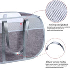 Pop Up Laundry Hamper，with Durable Handles collapsible laundry basket，Easy to Open and Fold for college Dorm,kids room，travel (2 gray)…