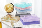 Annova Desk Top Organizer Tray for Office Organization - Metal Mesh - Storage Tray with Dividers for Pens, Desktop Accessories, Bathroom, Kitchen, Makeup and Office Supplies (Large, Gold)