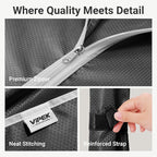 VIPEK V5C Medium Covered Clothes Rack Heavy Duty Portable Closet Wardrobe, Freestanding Black Clothing Rack with Black Upgarded Polyester Cover, Adjustable Custom Closet Rack, 56.7" Lx15.7 Wx76.4 H